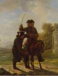Huber Jean Voltaire Riding a Horse  - Hermitage